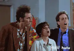 Elaine, Jerry, and Kramer shocked
