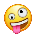 crazy emoji face