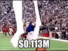 Nfl Man Tears Pants $0.113M