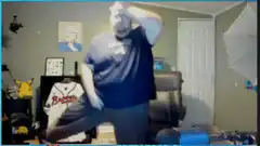 man dancing in bedroom