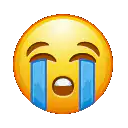 Crying face emoji