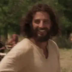Jesus laughing