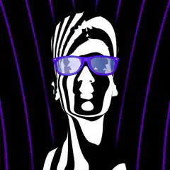 Cool guy with purple glasses