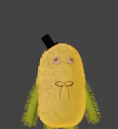 Yellow monster on fire