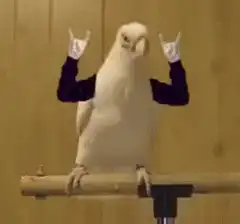 Rocking bird with human arms