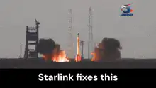 Starlink rocket launch explosion