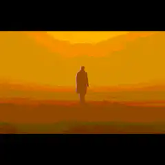 pixel art cowboy sunset