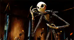 Jack Skellington jaw drops open