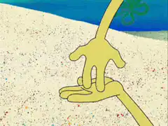 SpongeBob hand puppet animation