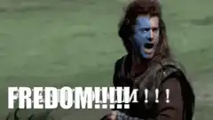 William Wallace screaming freedom