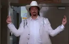 Charlie Sheen cowboy dance