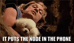 It puts the node in the phone