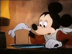 Mickey, Donald, and Goofy eat the last slice of bread