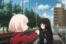 anime girls fist bump