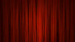red theater curtains closing
