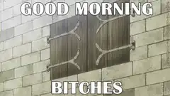 Good morning bitches