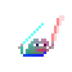 pixel art rainbow swirl