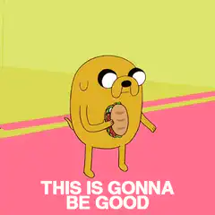 Jake the Dog eating a taco