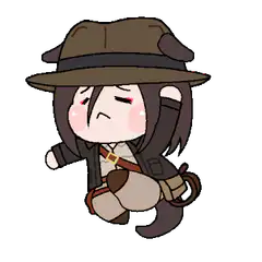 chibi detective character