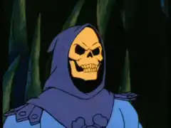 Skeletor laughing maniacally