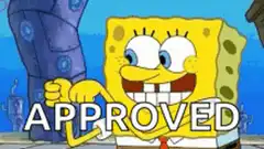 SpongeBob Approved Thumbs Up