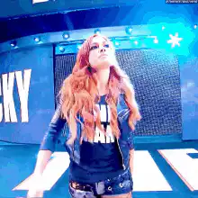 Becky Lynch struts on stage