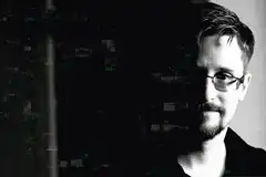 Edward Snowden glitch effect