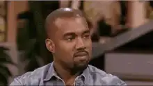 Kanye West skeptical face