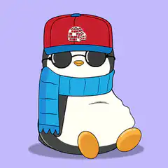 Cool penguin with red hat and sunglasses