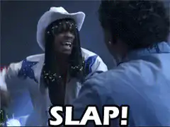 MC Hammer slaps a man