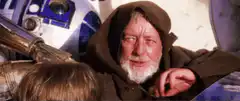 Obi-Wan Kenobi talking to Luke