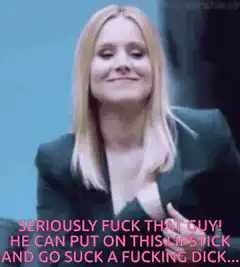 Kristen Bell finger kiss meme