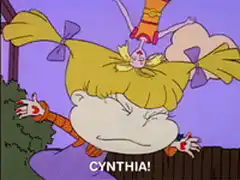 Angelica grabs Cynthia doll