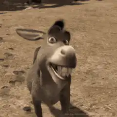 Shrek Donkey laughing