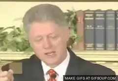 Bill Clinton saying 'I did not inhale'