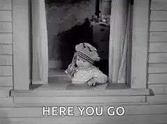 Baby in window Here You Go