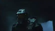 Master Chief looking around