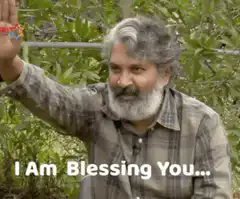 Man raising hand blessing you