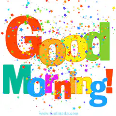 Good Morning colorful stars