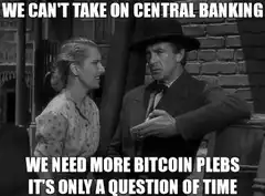 We Can't Take On Central Banking We Need More Bitcoin Plebs