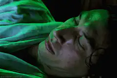 Luke Skywalker wakes up to Luke with lightsaber