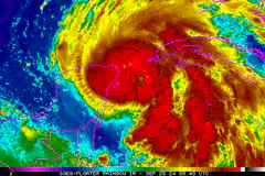 Hurricane Harvey satellite loop