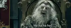 Saruman laughing You have no power here