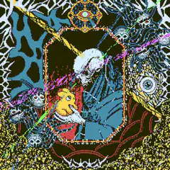 SpongeBob and Patrick in psychedelic art