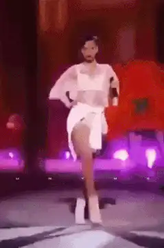 Beyonce dancing then cow walking on road