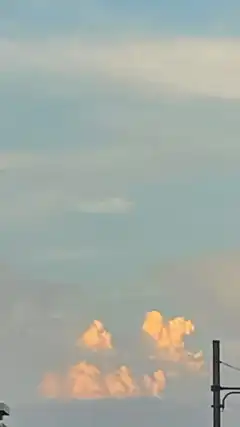 golden clouds at sunset