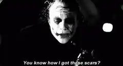 Joker scar story