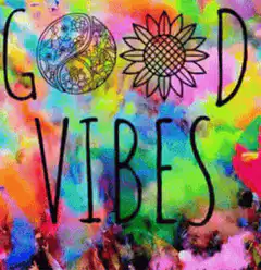 Good Vibes Psychedelic Background