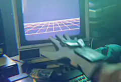 Hacker pulled into computer screen