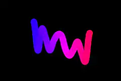 Colorful wavy line animation
